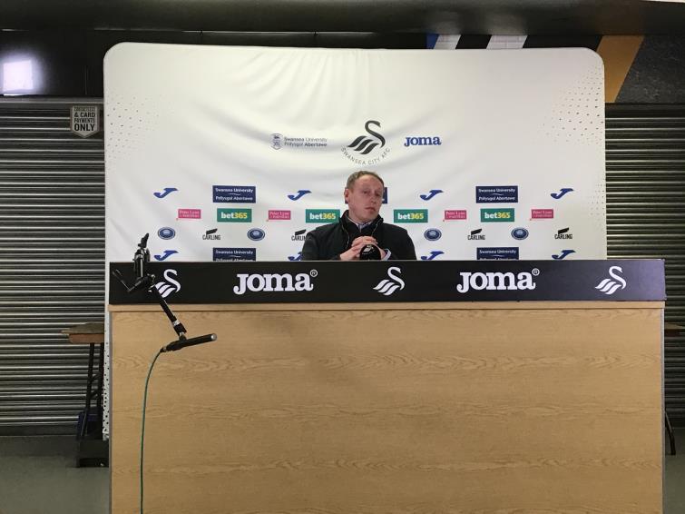 Swansea City boss Steve Cooper was delighted at the press conference